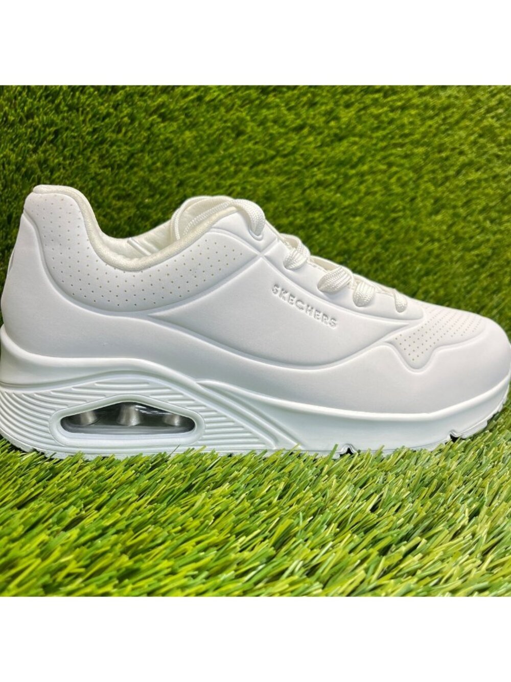 Skechers Uno-Stand on Air Womens Size 9 White Athletic Running Shoes Sneakers